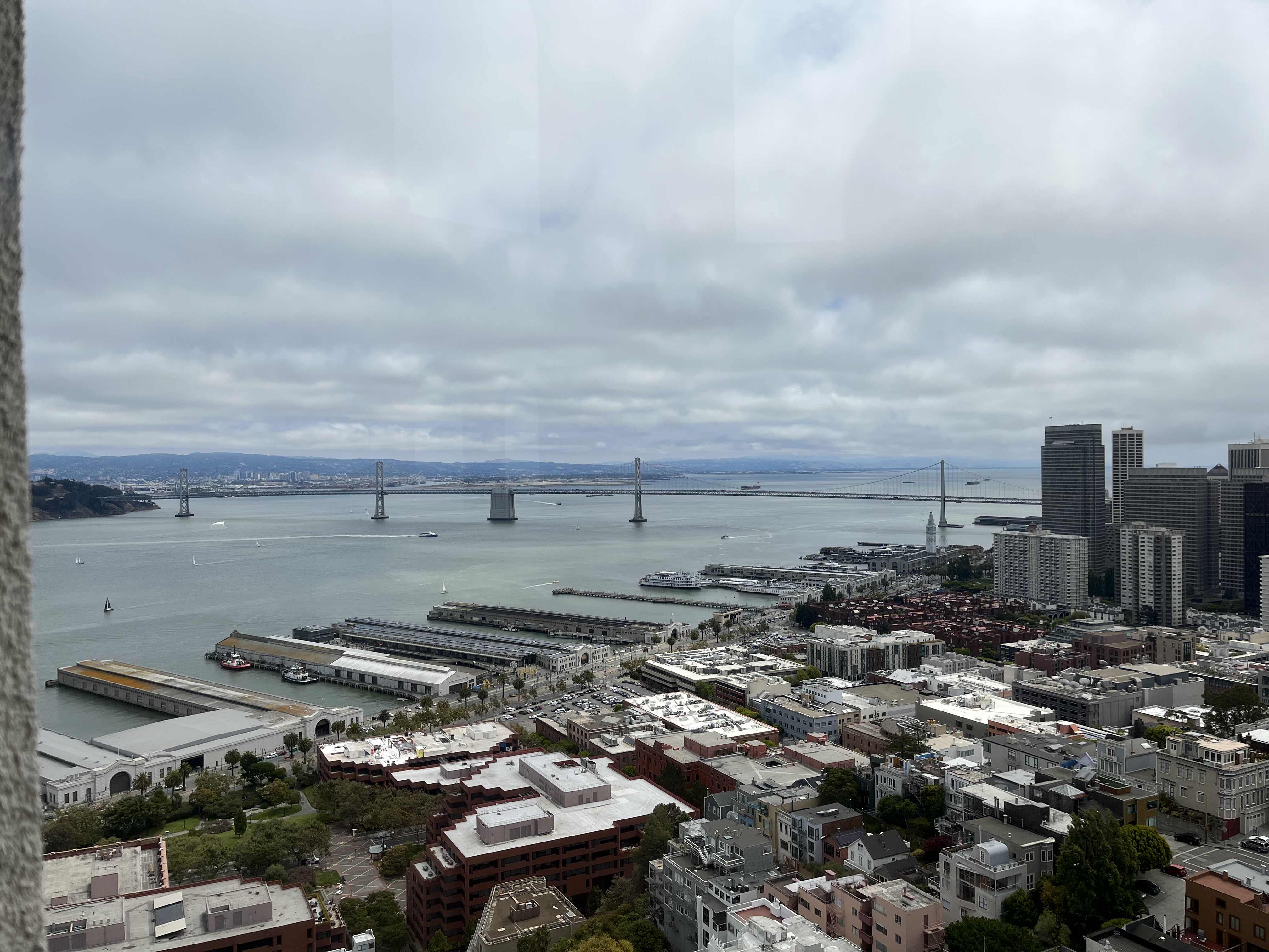 View of Bay Bridge from Financial District